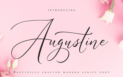 Августин | Сучасний курсивний шрифт
