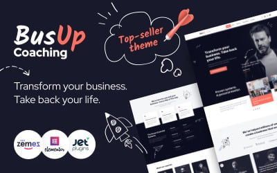 BusUp - Tema WordPress para site de palestrante público envolvente e inspirador