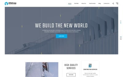 AlfaGroup - Construction 业务 Landing Page Template