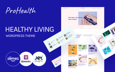 ProHealth -一个整洁和温和的WordPress主题，健康的生活方式