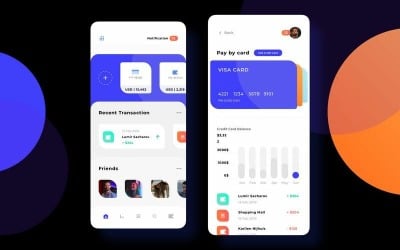 Finance Wallet Ligth Mode Ui KitP Sketch Template