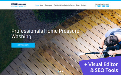 Pro Pressure - Шаблон для стирки Moto CMS 3