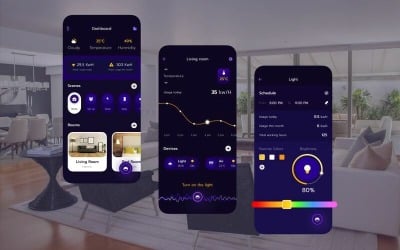 Šablona náčrtu KitG Smart Home UI