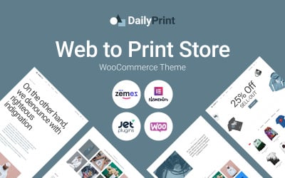 DailyPrint -多用途Web打印WooCommerce主题