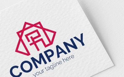 Logo, graphic sign, combines: R in a Square and Rhombus