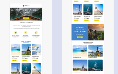 MyTravel - Modèle de newsletter réactif