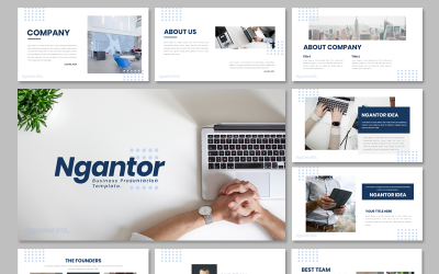 Ngantor - Szablon biznesowy PowerPoint