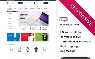 Shoptora - WooCommerce Mega Store Premium的主题
