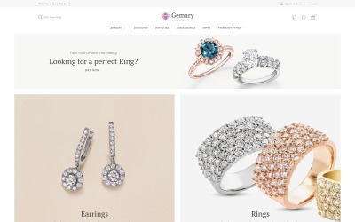 Gemany - Mücevher Mağazası Şablonu Magento Teması