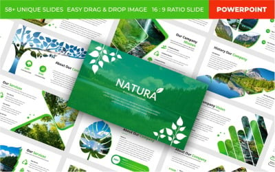 Natura PowerPoint sablon