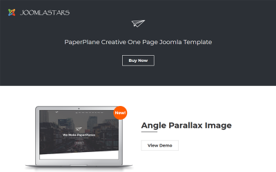 Paperplane - Creative OnePage Joomla模板