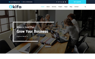 Ekifa Business and Agency HTML Website Template