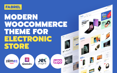 Fabrel - Elektronicawinkel Online WooCommerce-thema