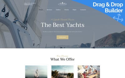 Nautilus - Шаблон Yachting Moto CMS 3