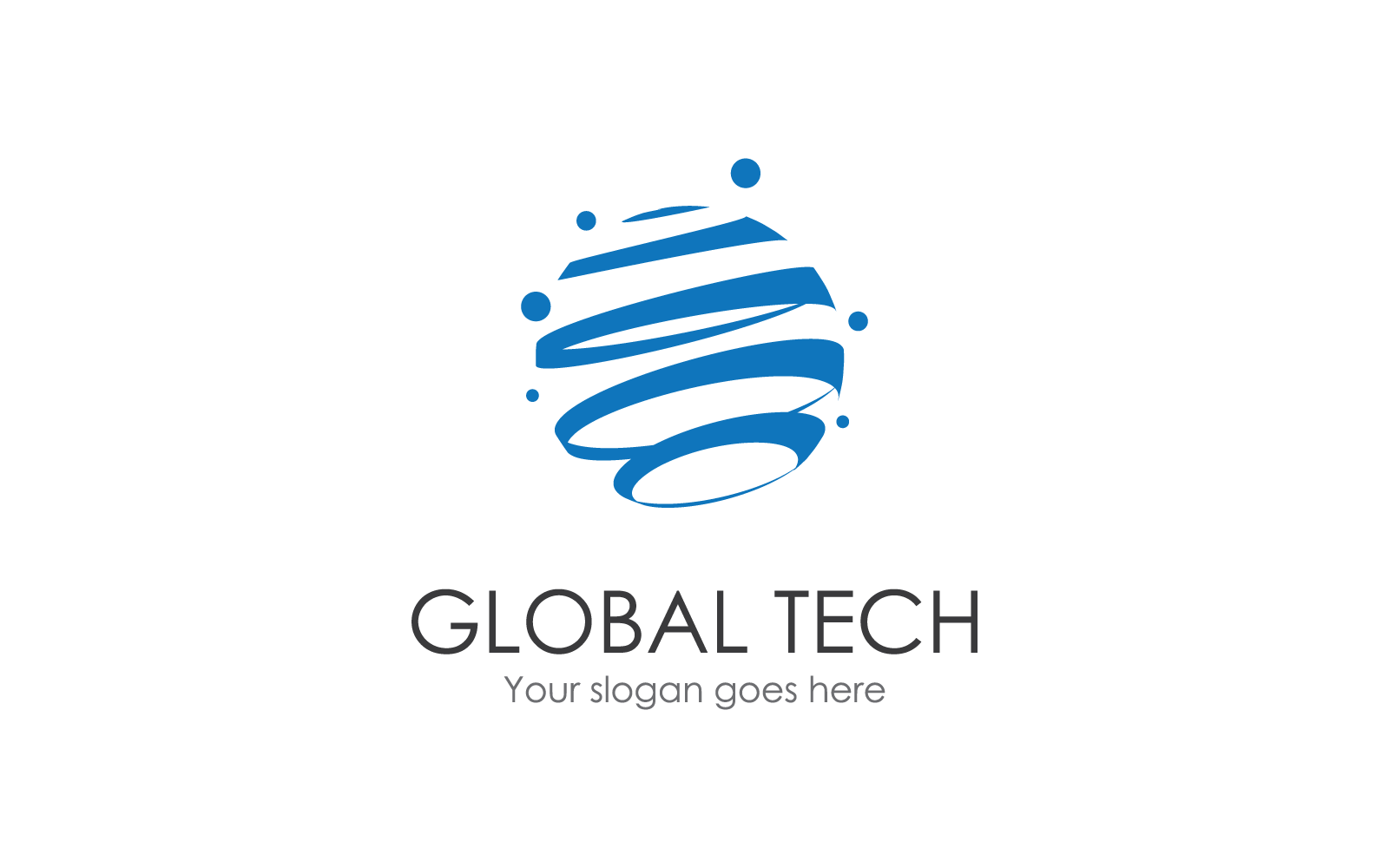 Plantilla De Dise O Plano De Vector De Logotipo De Tecnolog A Global