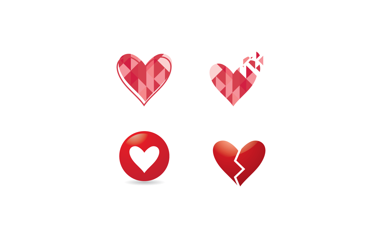 Plantilla de vector de logotipo de diseño de amor