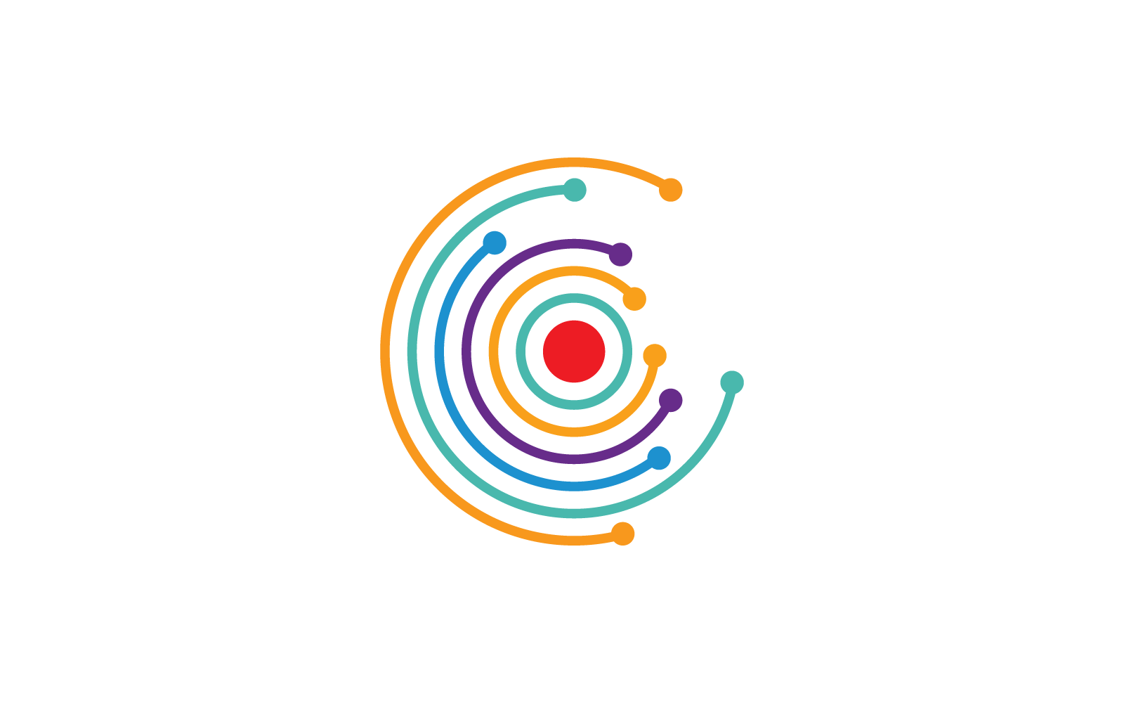 Global teknik logotyp platt formgivningsmall