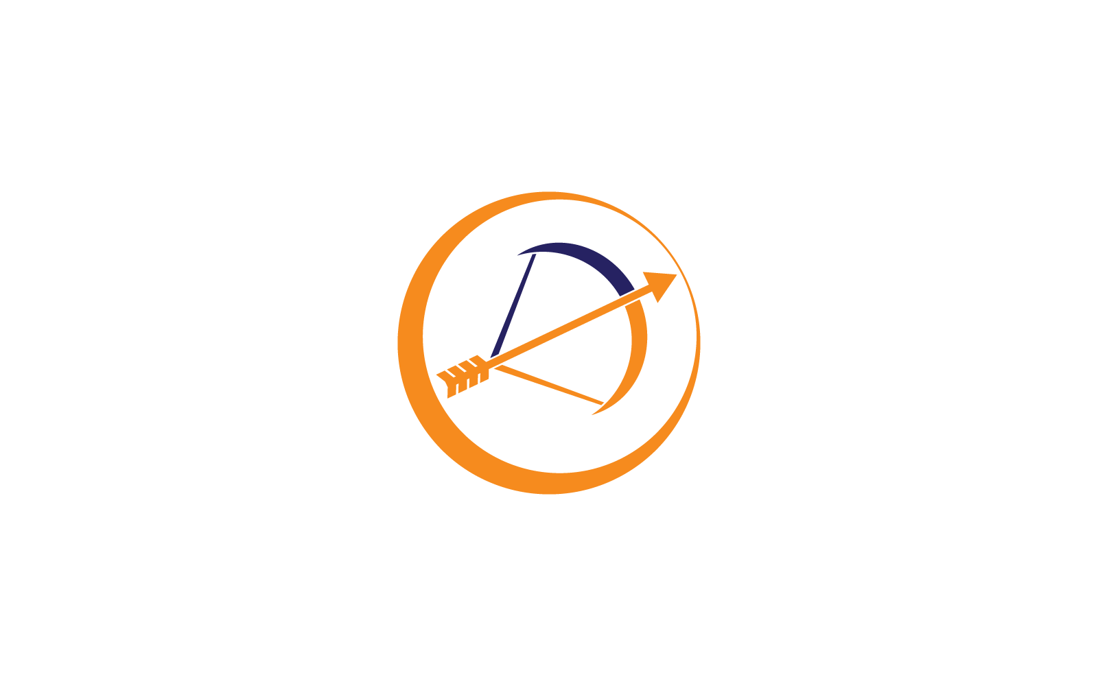 Archery logo vector flat design icon template