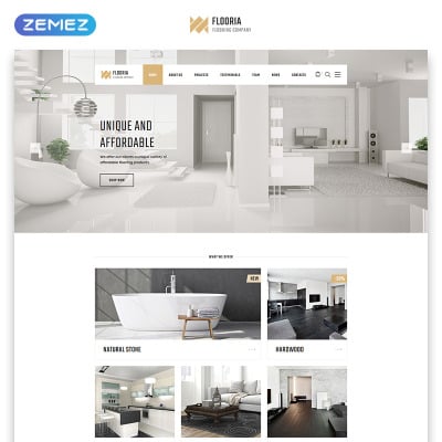 Plantilla Para Página De Aterrizaje Flooria - Flooring One Page Clean HTML