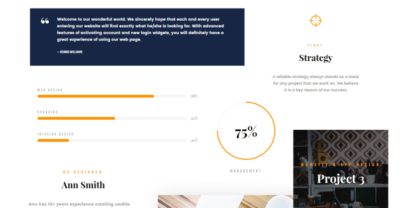 Design Agency Responsive Multipage Website Template - Features Image 4