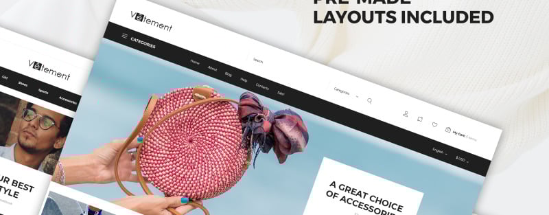 Vetement - Bekleidungsgeschäft PrestaShop Theme - Eigenschaften Bild 8