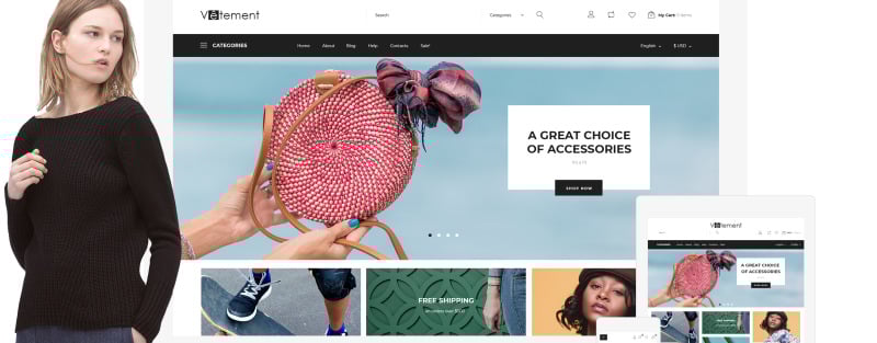 Vetement - Bekleidungsgeschäft PrestaShop Theme - Eigenschaften Bild 12