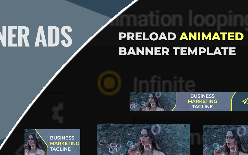 Wstępne ładowanie - animowany baner szablonu HTML5