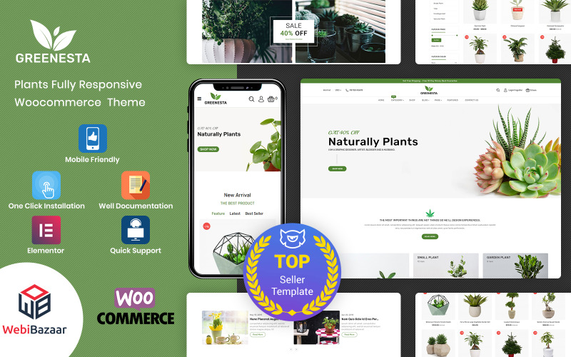 Greenesta Organic - Food & Grocery Store WooCommerce Teması