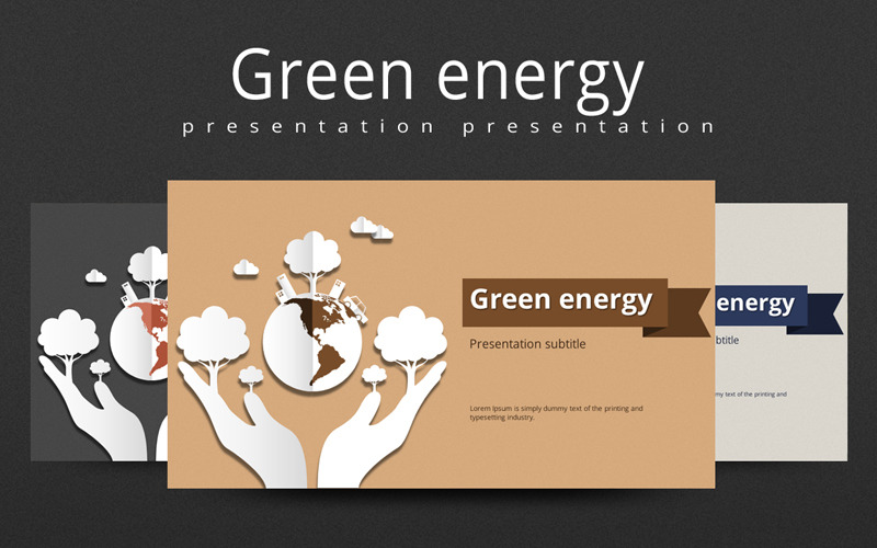 绿色能源PowerPoint模型