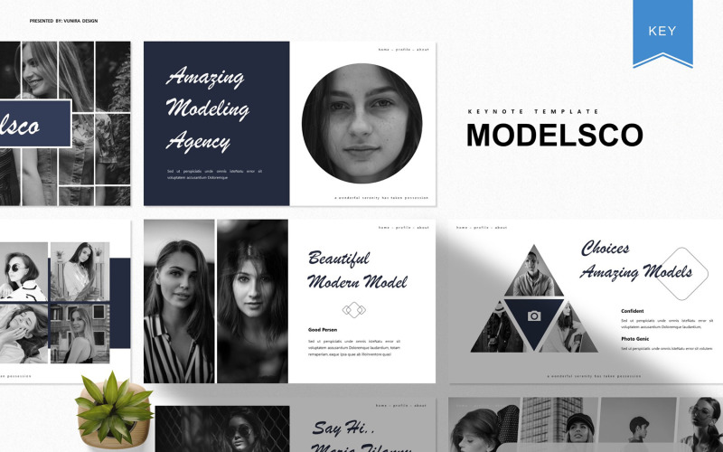 Modelsco - Keynote template