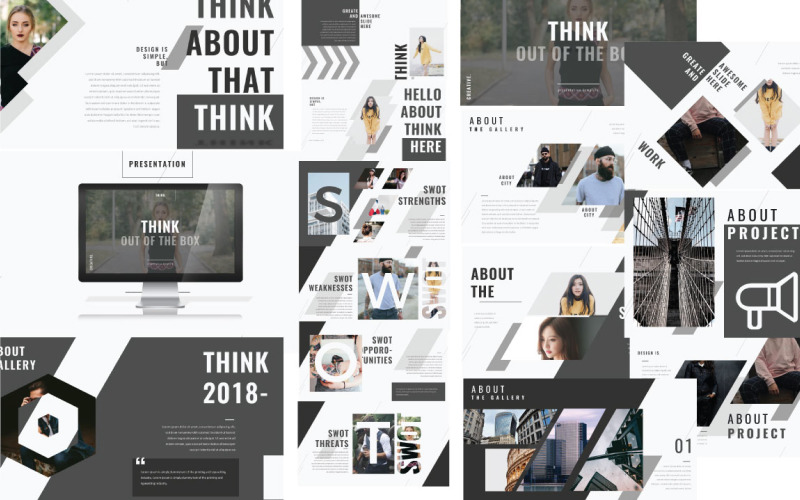 THINK Presentation шаблон PowerPoint