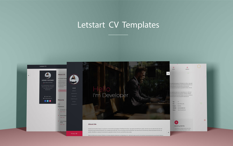 CV/Resume Landing Page Template