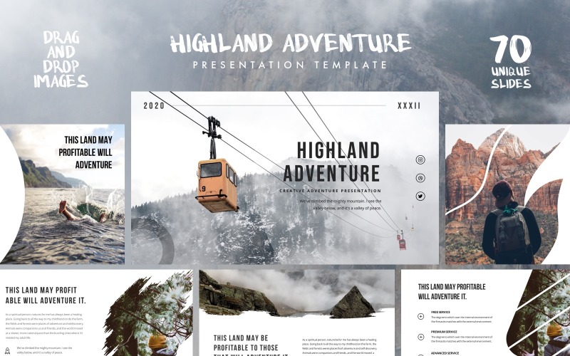 HIGHLAND - Açık Sunum PowerPoint şablonu