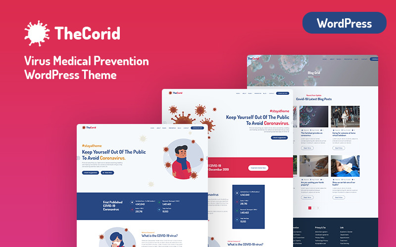 Thecorid - Virüs ve Tıbbi Önleme WordPress Teması