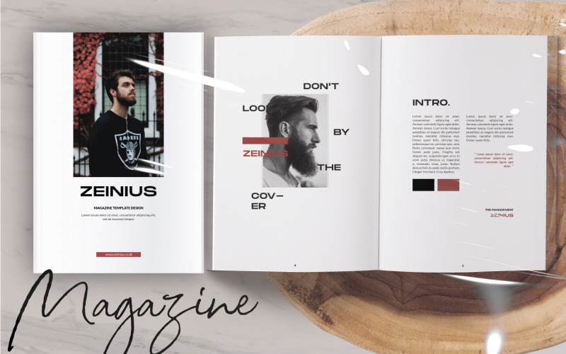 ZEINIUS Design Magazine Vorlage