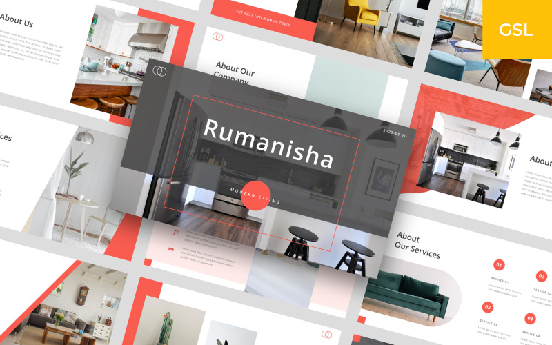 Rumanisha - Interiér Google Slides