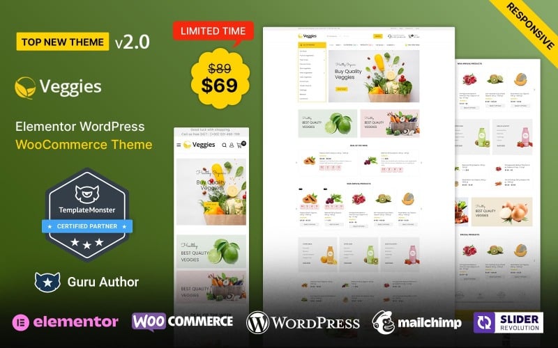 Vegetais - Tema Elementor WooCommerce de mercearia e frutas e vegetais