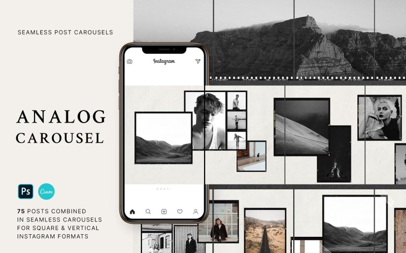 Analog - Carousel Post Templates for Social Media