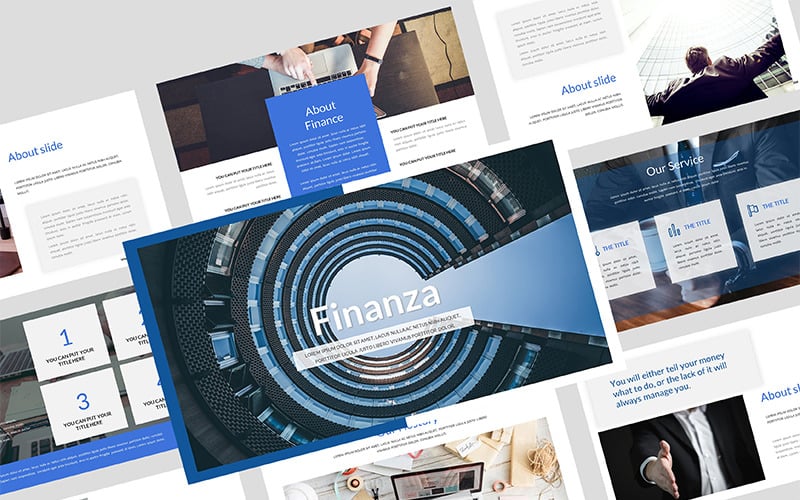 Finanza Finance PowerPoint šablony