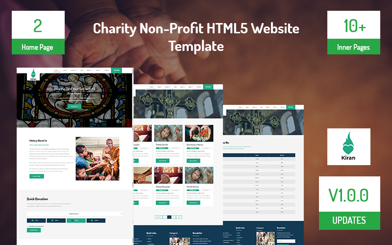 慈善非营利HTML5网站模板