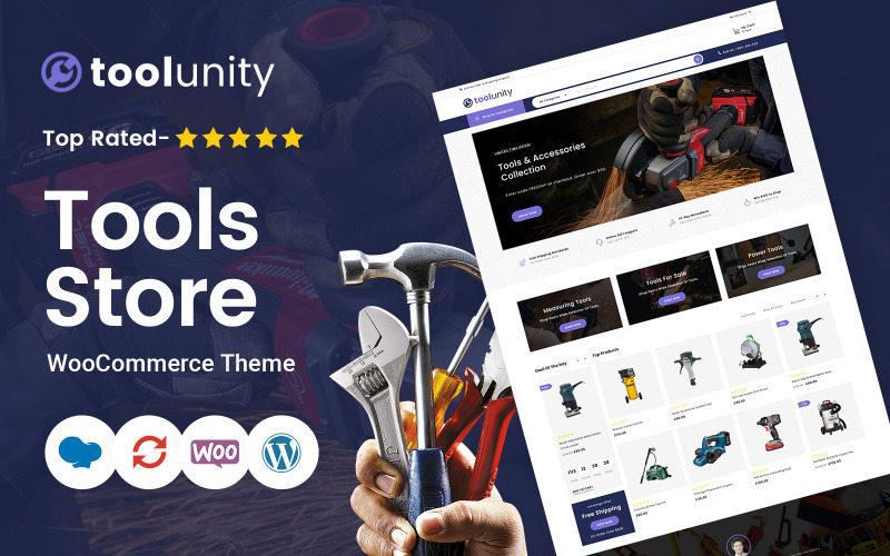 Toolunity -开发WooCommerce响应性的工具商店