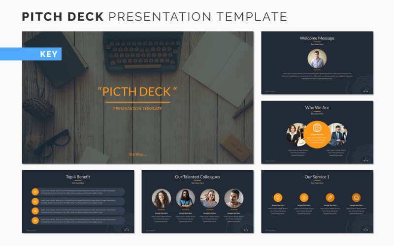 Pitch Deck - šablona Keynote