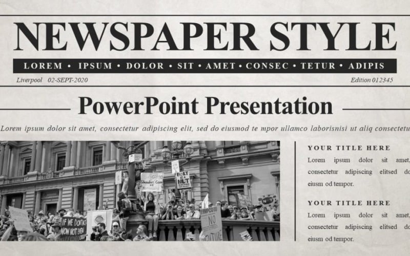 Miglior modello di giornale di PowerPoint