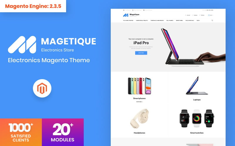 Magetique - Tema Magento da Loja de Eletrônicos