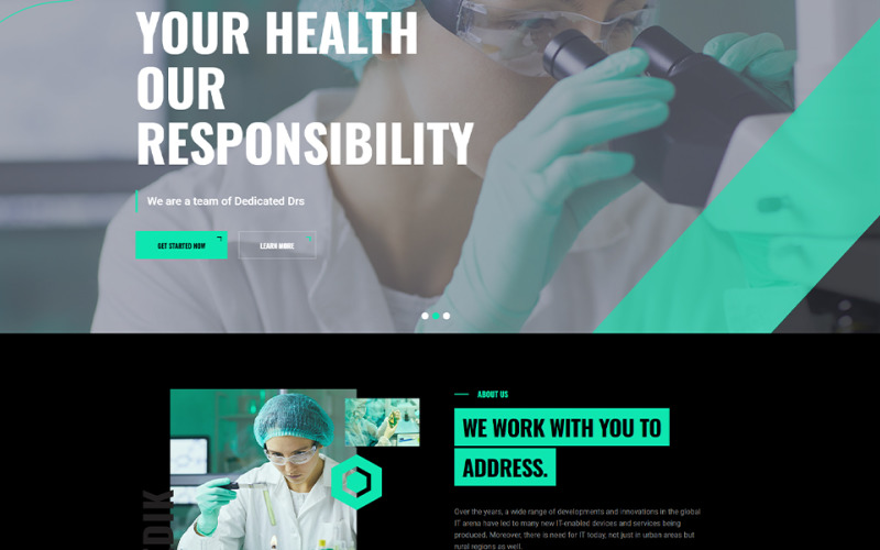 Medik | Szablon witryny internetowej do uniwersalnych badań naukowych HTML5