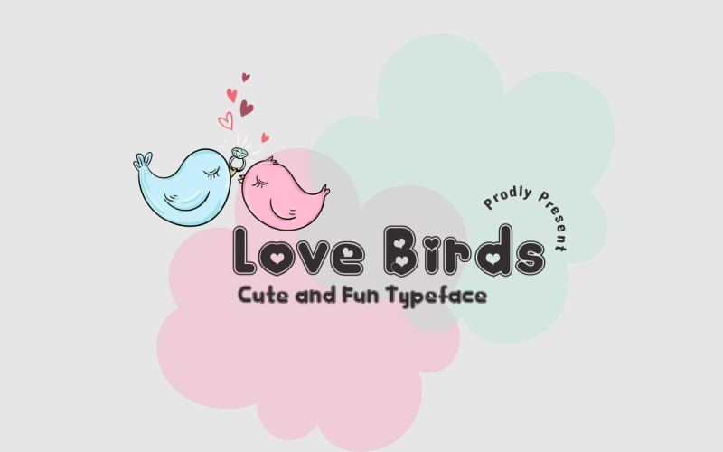 Love Bird - шрифт шрифтового шрифта