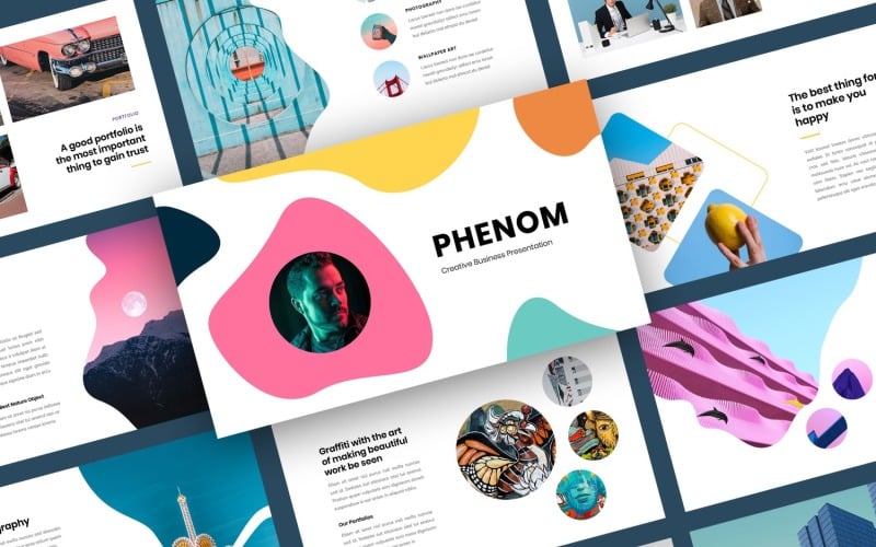 Phenom Creative Business Presentation PowerPoint模板