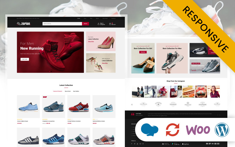 Zorion - Online Shoes Store WooCommerce Responsive Theme