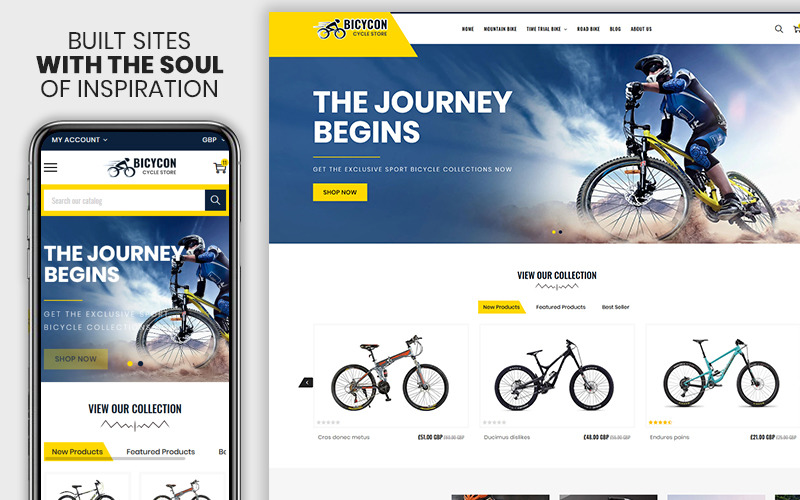 Bicycon - Het Cycle & Bicycle Responsive Shopify-thema