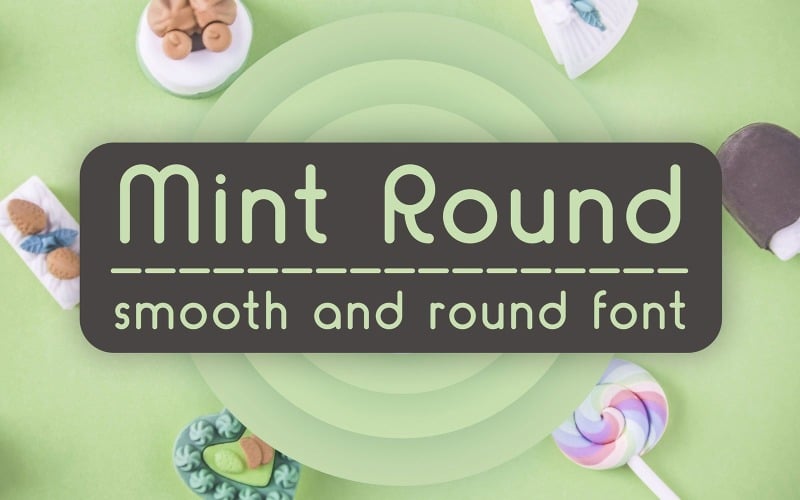 Mint Round Font - Handmade Clean Font